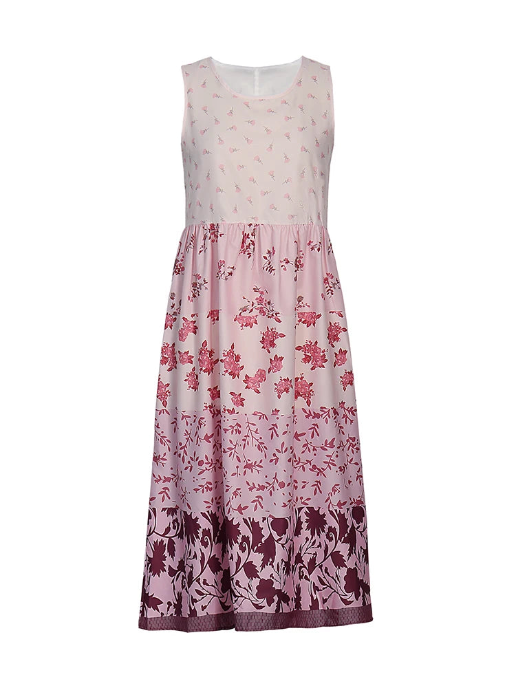 Plus Size Women's Sundresses  Neck Beach Flowy Party Dress Printed Summer Neck Dress Hawaiian Dresses Luau