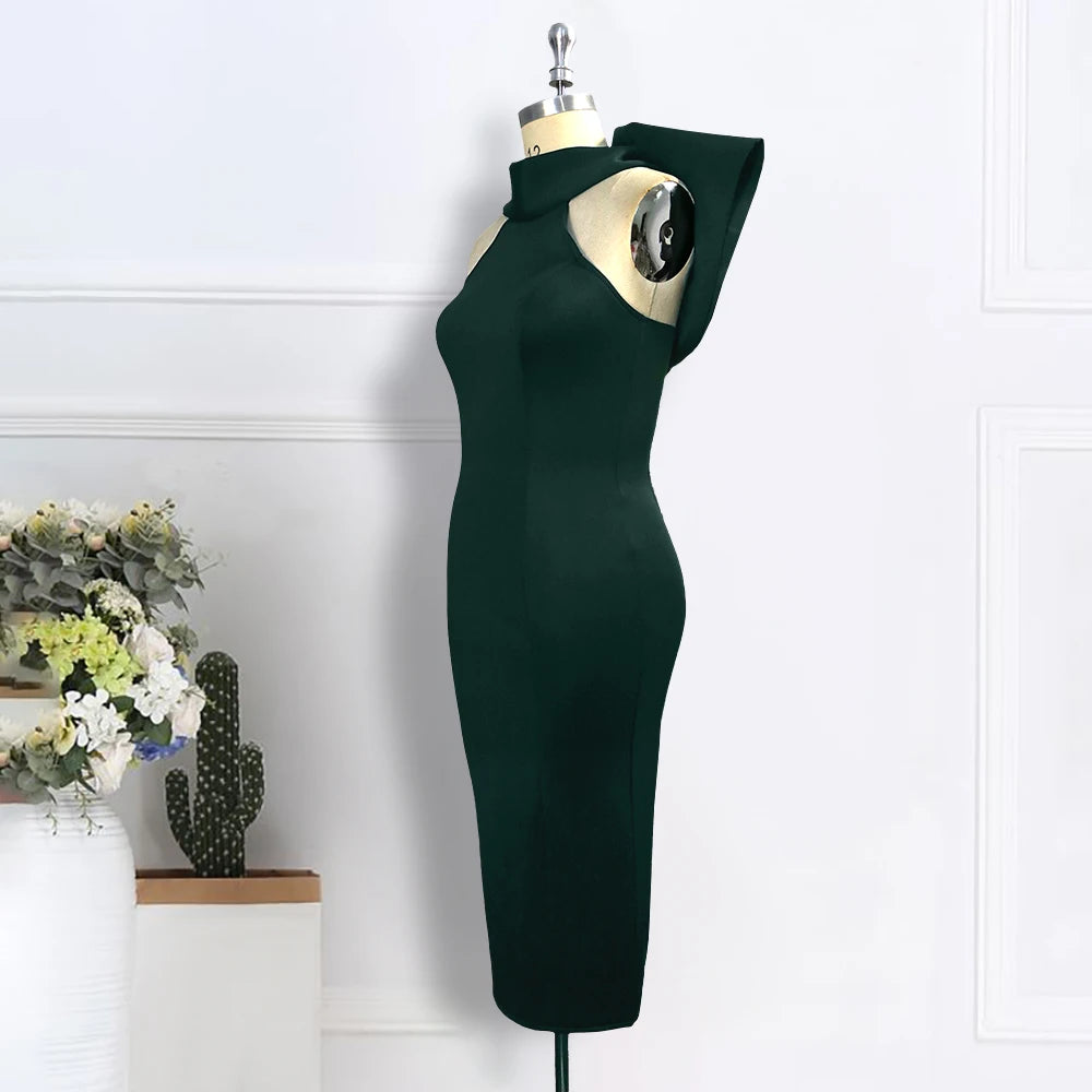 Party White Bodycon Dress Women with Back Big Bow Sexy Sleeveless Club Event Celebrate Fashion Cocktail Wedding Bridesmaid Gown