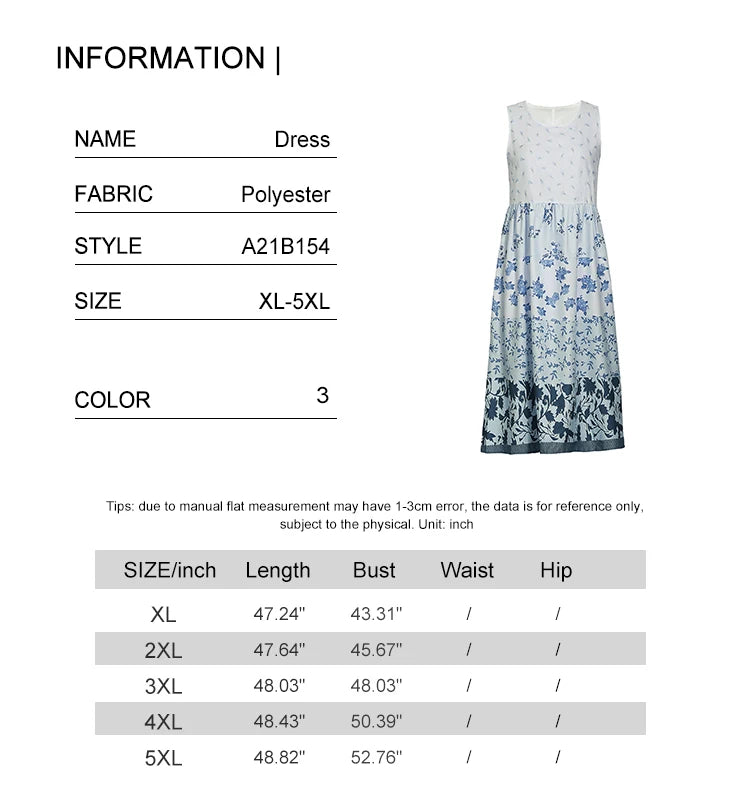 Plus Size Women's Sundresses  Neck Beach Flowy Party Dress Printed Summer Neck Dress Hawaiian Dresses Luau